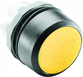 MP1-10Y Кнопка жёлтая без подсветки, без фиксации (только корпус) ABB. Вид 1