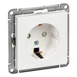 Механизм розетки С/У, 2К+З, 16А, 250В со шторками (слоновая кость)Systeme Electric Wessen 59 Systeme Electric. Вид 1