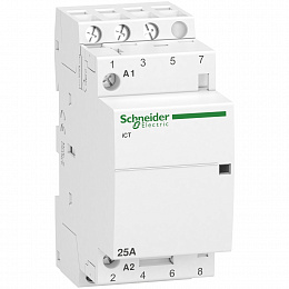 iCT Модульный контактор 25A 3НО 220/240В АС Schneider Electric. Вид 1
