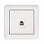 Розетка телефонная в сборе, С/У, RJ11, 160В, 1А (белый) Wessen 59 Schneider Electric. Вид 1.