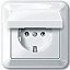 Розетка IP44 (белый) Merten M-Trend Schneider Electric. Вид 1.