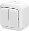 3558N-C52510 B Переключатель двухклавишный IP54 белый Variant+ ABB. Вид 1.