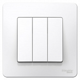 Выключатель 3-клавишный, С/У, 10А, 250B (белый) Blanca Systeme Electric