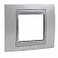 Рамка 1-постовая (алюминий/нордик) Unica Top Schneider Electric. Вид 1.