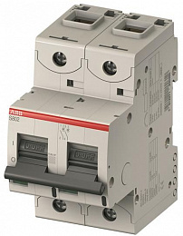 S802PV-S80 Автоматический выключатель 2-полюсный, 80А, 5kA (хар-ка S) ABB. Вид 1