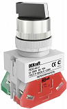ПЕ22-AC-2-BLK Переключатель на 2 положения с фиксацией O-I стандартная черная ручка 1НО+1НЗ (чёрный) DEKraft