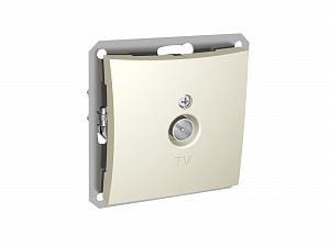 Розетка TV 0,7db, механизм (бежевый) Дуэт Schneider Electric. Вид 1
