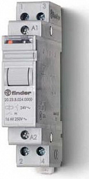 Импульсное реле 1НО+1НЗ 16А (~ 240В AC) Finder. Вид 1