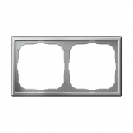 Рамка 2-постовая, универсальная (алюминий) ARTGALLERY Systeme Electric. Вид 1