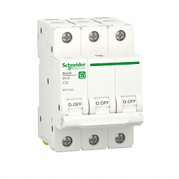 Автоматический выключатель 3-полюсный (АВ) С 32А 6кA Schneider Electric. Вид 1