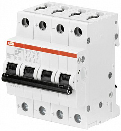 S204MT K0.5 Автоматический выключатель 4-полюсный, 0.5А, 10kA (хар-ка K) ABB. Вид 1