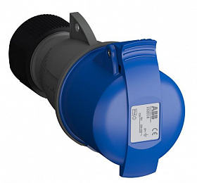 232EC6 Розетка кабельная 32A, 2P+E, IP44 Easy&Safe ABB. Вид 1