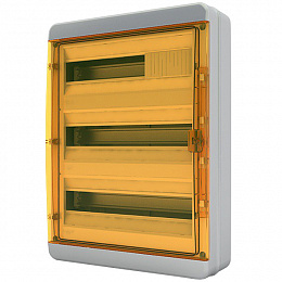 BNO 65-24-1 Щит навесной 24 мод. IP65, прозрачная оранжевая дверца Tekfor. Вид 1