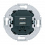 Розетка 2xUSB, круглый суппорт, 230 V, 3.0A, механизм (антрацит) Berker. Вид 1.