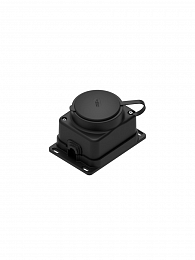 Розетка 2К+З открытой установки каучуковая 16А/250В IP44 (черная) MultiSet Systeme Electric. Вид 1
