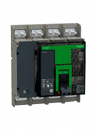 NS630bN Автоматический выключатель 4-полюсный, 630А, MIC 5.0, 50 kA Schneider Electric. Вид 1