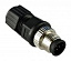 Разъем M12 A-coded 8-pin male для Gigabit Ethernet, защита IP68, ПВХ, до 48В MOXA. Вид 1.
