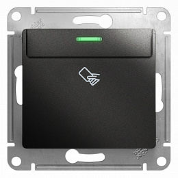 Выключатель карточный, сх.6, механизм (антрацит) Glossa Systeme Electric. Вид 1
