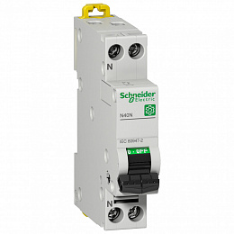 Автоматический выключатель N40N 1-полюсный+N 10kA 3А С Schneider Electric. Вид 1