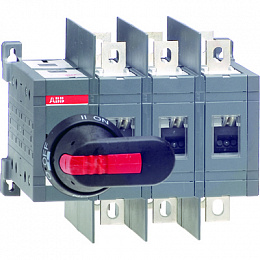 OT200E03WC Реверсивный рубильник 3-пол. 200А с увеличенным межфазным расстоянием (без ручки и переходника) ABB. Вид 1