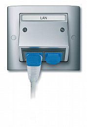 Фланец влагозащ.для джеков r&dm для IP44 Merten Schneider Electric. Вид 1