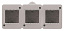 N3293.1 Коробка IP40 для открытой установки на 6 модулей, серия Zenit/Stylo ABB. Вид 1.