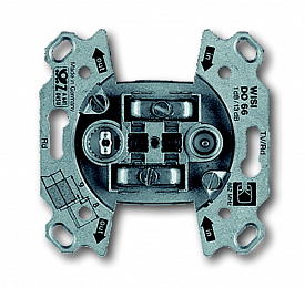 231-101 Механизм TV-R розетки, проходная ABB. Вид 1