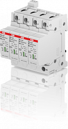 OVR T2 4L 40-275s P TS QS Ограничитель перенапряжения 4P, тип 2, 275В, 40kA ABB. Вид 1
