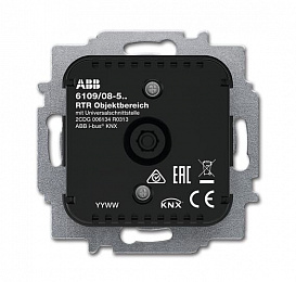 6109/05-500 терморегулятор + 5 входов для общих зон без дисплея ABB. Вид 1