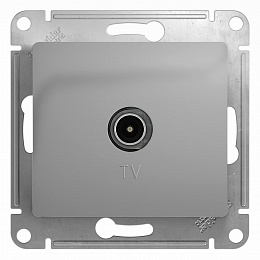 Розетка TV, механизм (алюминий) Glossa Systeme Electric. Вид 1
