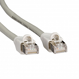 Коммутационный шнур кат.5е stp 1м серый Schneider Electric. Вид 1