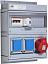 MPR16 Бокс с розетками в сборе, IP44, пластик ABB. Вид 1.