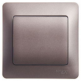 Выключатель 1-клавишный,сх.1,10ax, в сборе (графит) Glossa Systeme Electric. Вид 1