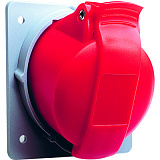 432 RAM6 Розетка панельная угловая, с минимальным наклонным фланцем 32A, 3P+N+E, IP44 ABB