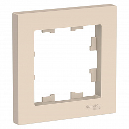 Рамка 1-постовая (бежевый) Atlas Design Systeme Electric. Вид 1