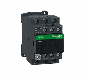 Контактор 3-х полюсный 18A, 110В, DC, 1НО+1НЗ Schneider Electric. Вид 1