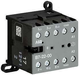 Миниконтактор B7-22-00-01 12А (400В AC3) катушка 24В AС ABB. Вид 1