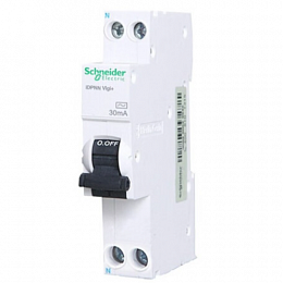 iDPN N Vigi+ Дифф. автомат 1P+N, 32A, 30mA, 6kA, тип A, электронный (хар-ка C) Schneider Electric. Вид 1