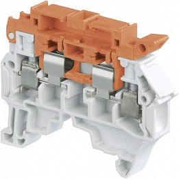 Клемма ZS4-S-R3 винт 4мм.кв. с разъед. совместимый с профилем ZS4-SF1 TYCO. Вид 1