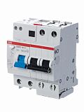 DS202 B25 AC30 Дифф. автомат 2-полюсный, 25A, 30mA, тип АC, 6kA (хар-ка B) ABB