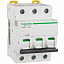 iC65N 3P 40А Автоматический выключатель 3-полюсный, 40А, 6кА (хар-ка D) Schneider Electric. Вид 1.