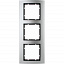 Рамкa 3-постовая (алюминий, антрацитовый) B.3 Berker. Вид 1.