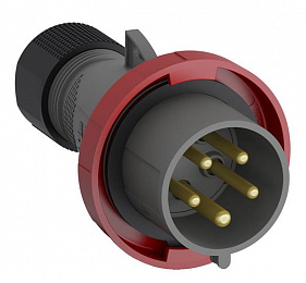 416EP6W Вилка кабельная Easy&Safe 416EP6W, 16А, 3P+N+E, IP67, 6ч ABB. Вид 1