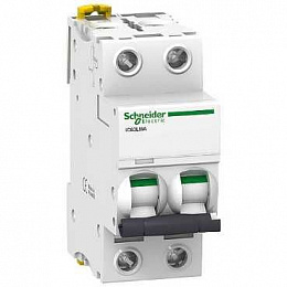 iC60L MA 2P 2.5A Автоматический выключатель 2-полюсный, 2.5A, 15кА (хар-ка MA) Schneider Electric. Вид 1