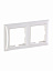 2512-94-507 Рамка 2-постовая с декоративной накладкой (альпийский белый) Basic55 ABB. Вид 4.