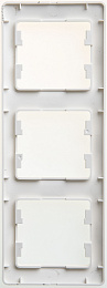 Рамка 3-постовая, вертикальная (перламутр) Glossa Systeme Electric. Вид 1