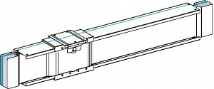 Прямая секция для болт. отв. блоков, 3l+n+per, cu, 1000а, l=4000 мм Schneider Electric. Вид 1
