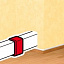 Накладка на стык 32х20-16 (белая)  Legrand. Вид 1.