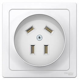 Розетка силовая 3Р+N, С/У, 32А 400В (белый) Blanca Systeme Electric. Вид 1