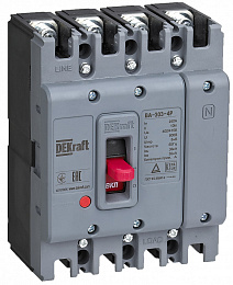 Силовой авт. выкл. 4P 180А 36кА ВА-303 DEKraft. Вид 1